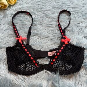 Agent Provocateur Jaccinta Fishnet Bra sz 32C